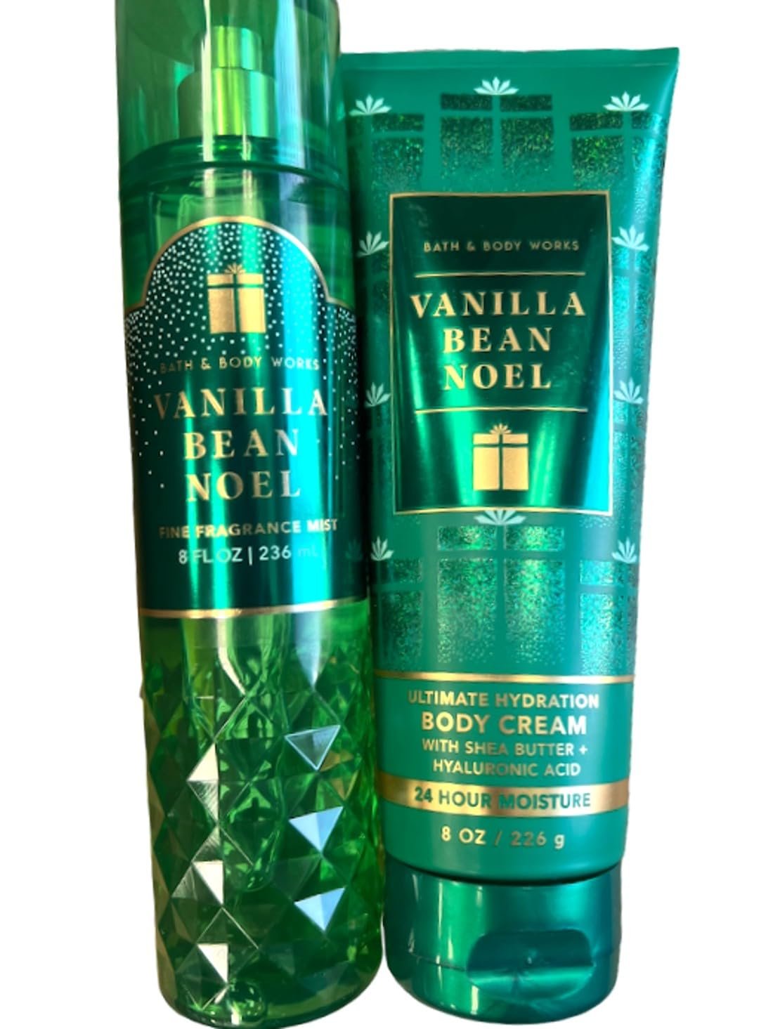 Bath & Body Works Fragrance Gift Sets (Vanilla Bean Noel Mist - Cream) Packaging Varies