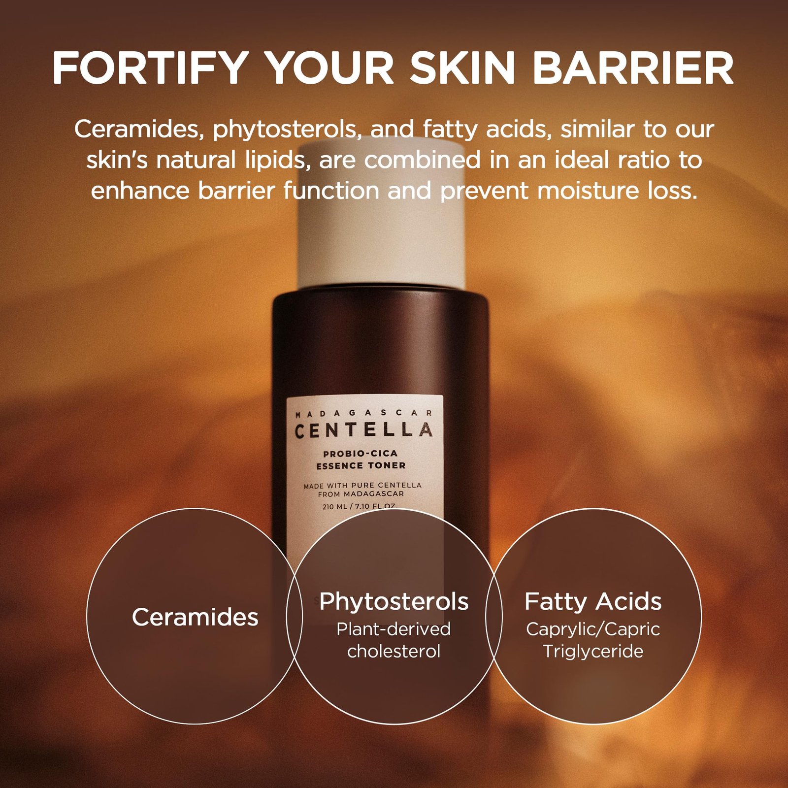 SKIN1004 Probio-CICA Essence Toner 7.10 fl.oz, 210ml, Korean Hydrating Face Toner with Fermented Centella Asiatica & 5 Types of Hyaluronic Acid, Soothing Facial Toner Essence, Daily Korean Skin Care