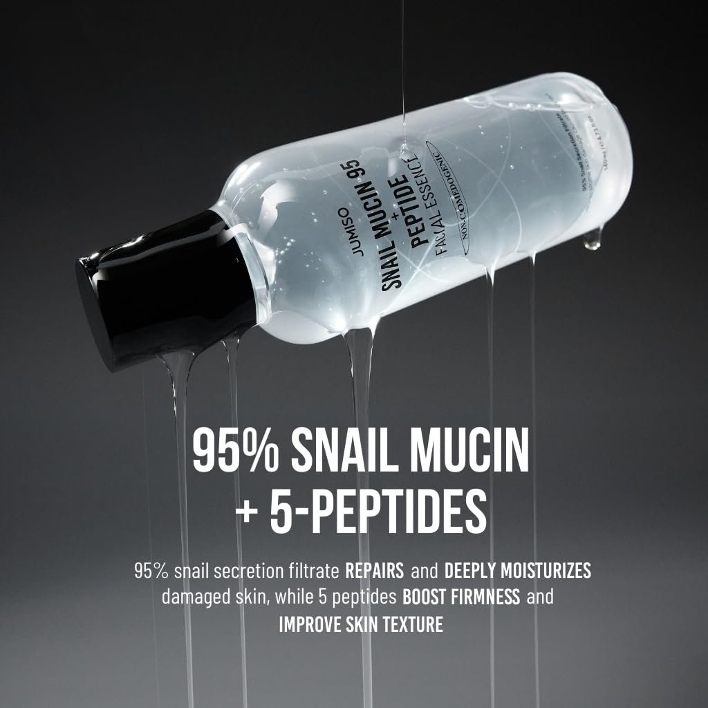 Jumiso Snail Mucin 95 + Peptide Facial Essence, 4.73 fl oz (140 ml)