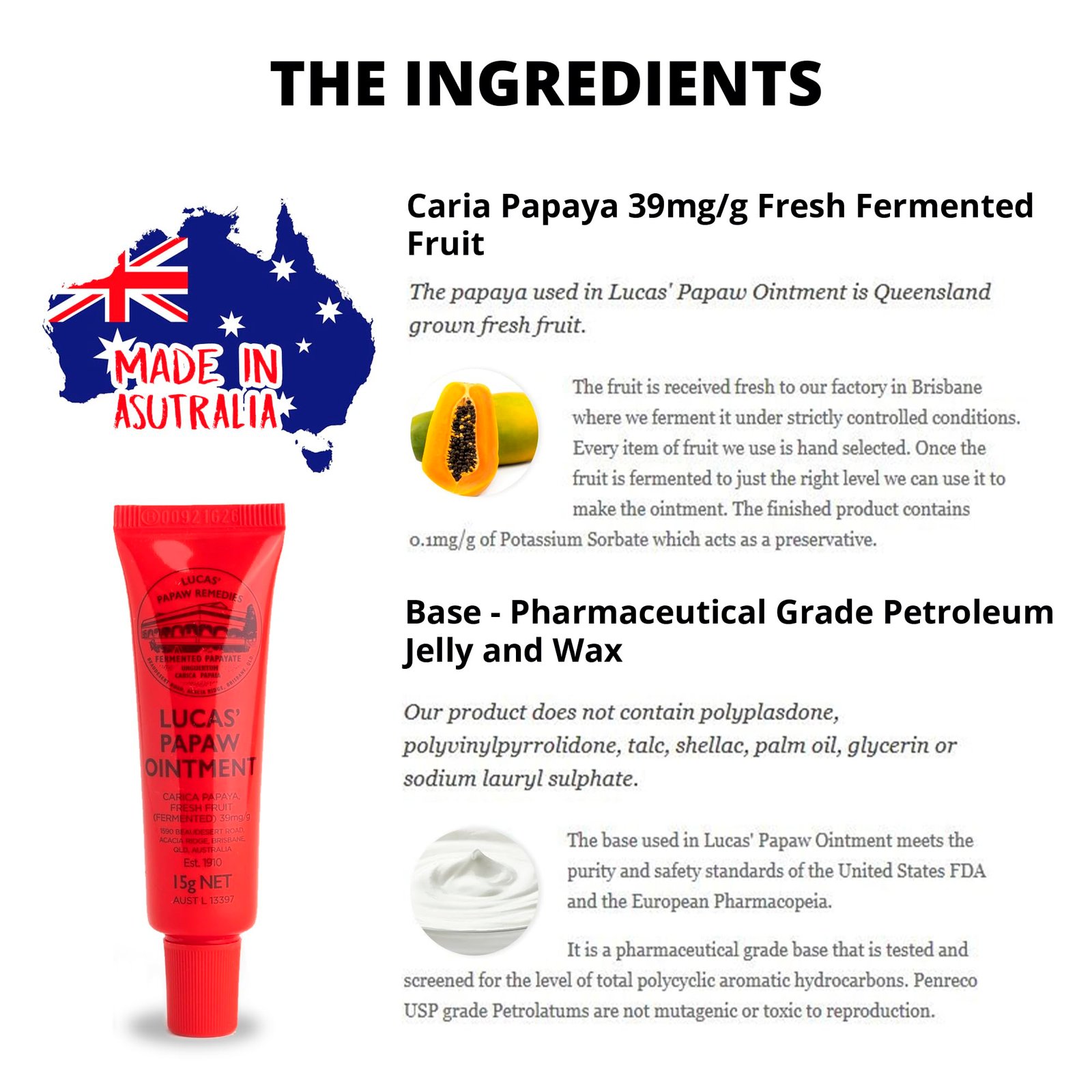 Lucas Pawpaw Lip Ointment, Lucas Pawpaw Cream, Lucas Pawpaw Ointment for Lips & Dry Skin - Unique All Skin Types, All Gender- Any Season Gift Pack with 75g and 15gr Pawpaw Balm Perfect for Easter Gift