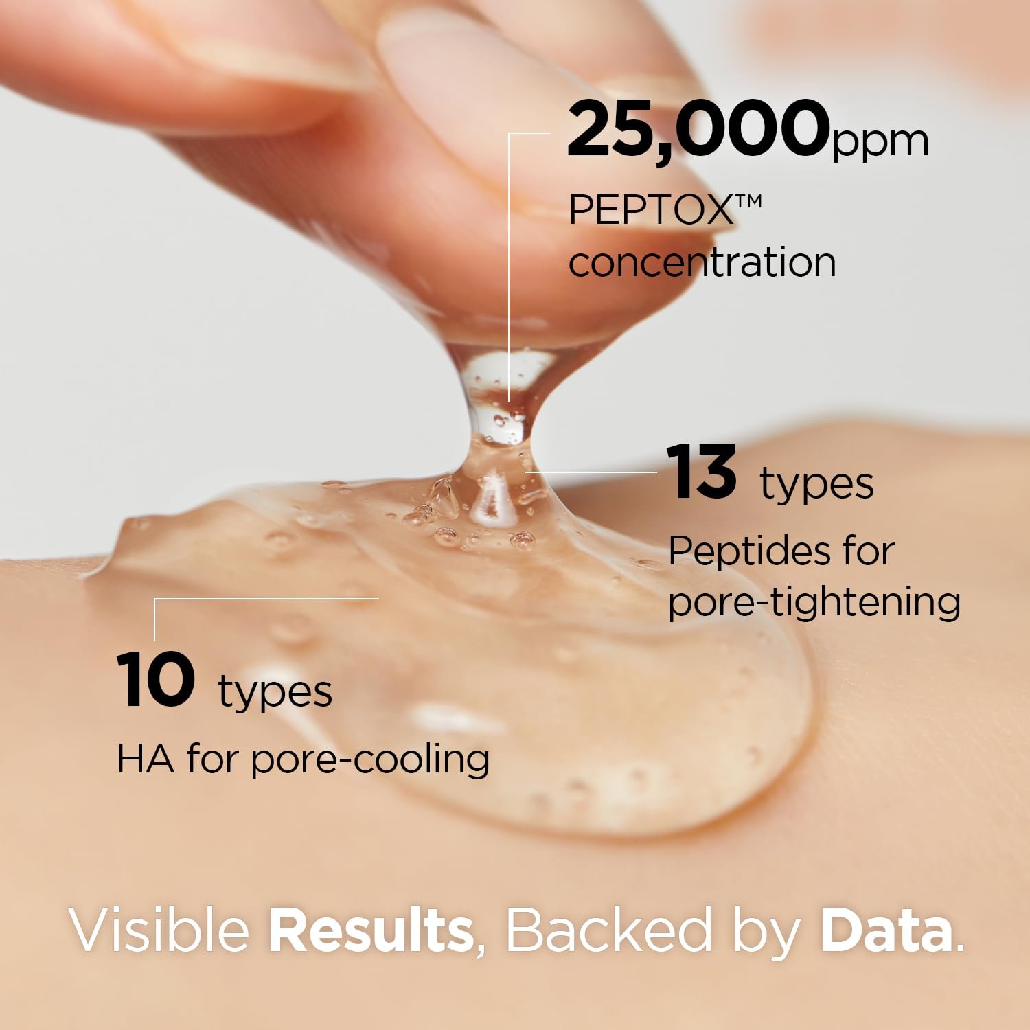 Dr.nineteen V.Peptox Jelly Tonerㅣ13 Peptides 25,000ppm + 10 Hyaluronic Acid(HA) + ExosomeㅣEssence Toner for Pore Tightening & CoolingㅣK-Skincare (5.07 fl.oz.)