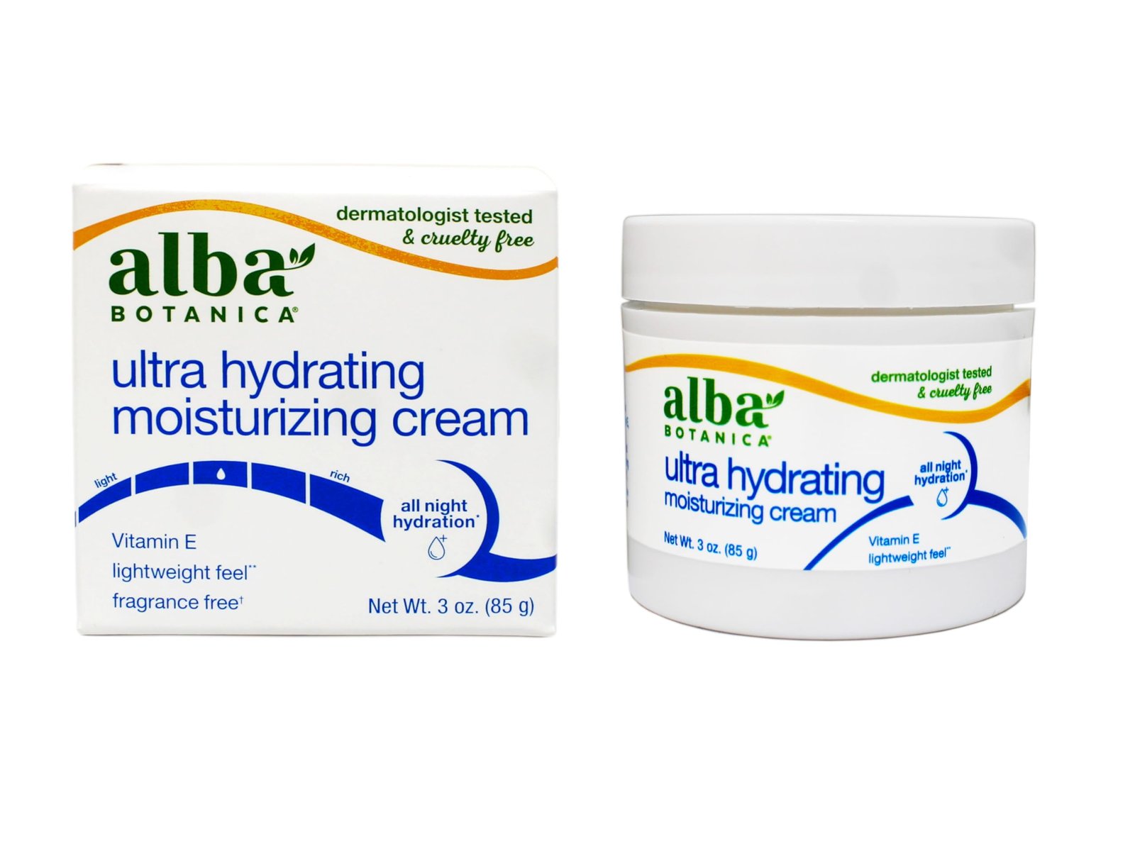 Alba Botanica, Cream Moisture Jasmine Vitamin E, 3 Ounce