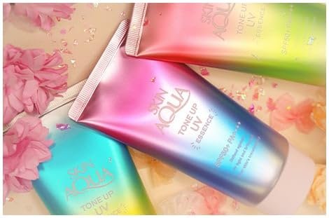 Skin Aqua Sunscreen Tone Up Uv Essence Latte Beige Color 2.82oz(80g) Savon Scent SPF50+ PA++++