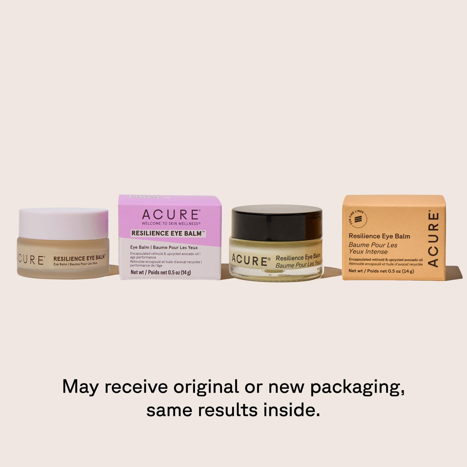 Acure Resilience Eye Balm - Firming Under Eye Balm for Dark Circles & Fine Lines, Hydrating & Smoothing Treatment with Encapsulated Retinoid & Avocado Oil, Anti Aging Moisturizer - 0.5 fl oz