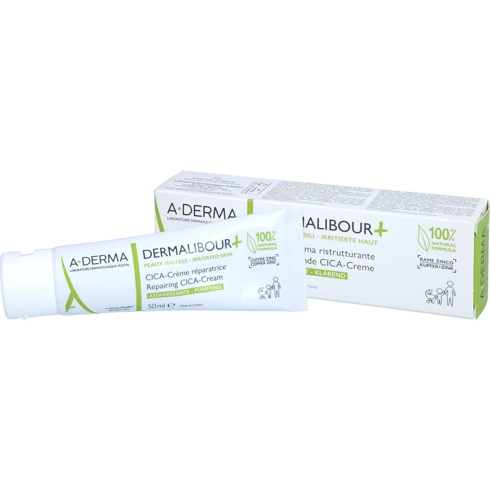 A-DERMA DERMALIBOUR+ REPAIRING CICA-CREAM 50ml