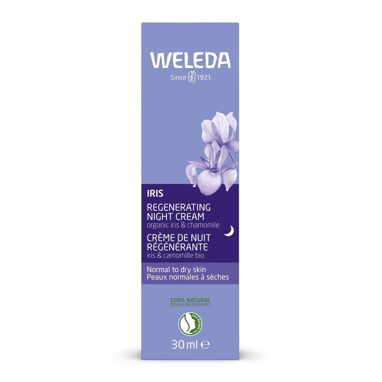 Skin Care-Iris Hydrating Night Cream Weleda 1 oz Cream